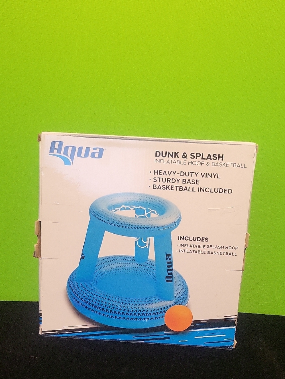 Aqua Dunk & Splash Inflatable Hoop with Orange Ball - Picture 2 of 2
